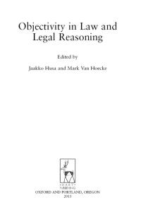 صورة الغلاف: Objectivity in Law and Legal Reasoning 1st edition 9781849464413