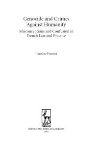 Immagine di copertina: Genocide and Crimes Against Humanity 1st edition 9781849463348