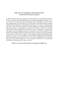 Imagen de portada: The Use of Foreign Precedents by Constitutional Judges 1st edition 9781849462716