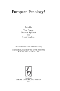 Omslagafbeelding: European Penology? 1st edition 9781849462334
