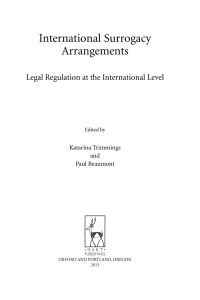 Imagen de portada: International Surrogacy Arrangements 1st edition 9781849462808