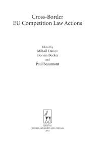 Cover image: Cross-Border EU Competition Law Actions 1st edition 9781849463744