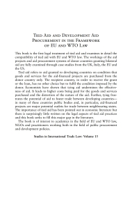 Omslagafbeelding: Tied Aid and Development Aid Procurement in the Framework of EU and WTO Law 1st edition 9781849461153