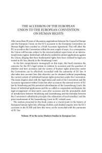 Cover image: The Accession of the European Union to the European Convention on Human Rights 1st edition 9781849464604