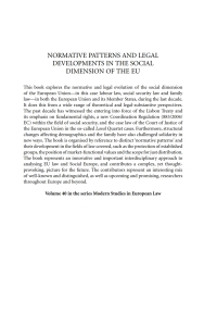 Titelbild: Normative Patterns and Legal Developments in the Social Dimension of the EU 1st edition 9781849464352
