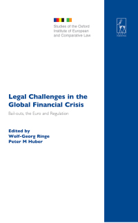 Imagen de portada: Legal Challenges in the Global Financial Crisis 1st edition 9781509905089