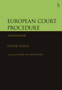 Imagen de portada: European Court Procedure 1st edition 9781841130538