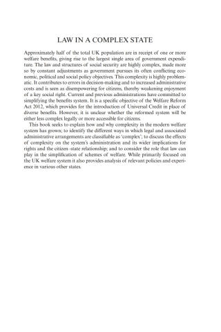 Cover image: Law in a Complex State 1st edition 9781849464451