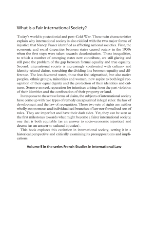 Imagen de portada: What is a Fair International Society? 1st edition 9781849464307