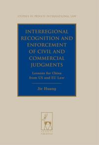 Titelbild: Interregional Recognition and Enforcement of Civil and Commercial Judgments 1st edition 9781849464345