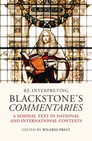 Cover image: Re-Interpreting Blackstone's Commentaries 1st edition 9781509913862