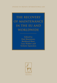 صورة الغلاف: The Recovery of Maintenance in the EU and Worldwide 1st edition 9781509909285