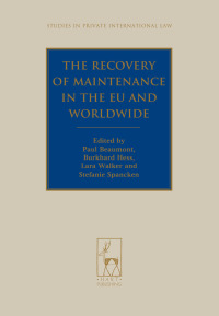 Cover image: The Recovery of Maintenance in the EU and Worldwide 1st edition 9781509909285