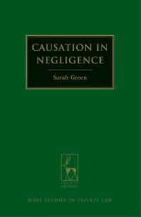 Cover image: Causation in Negligence 1st edition 9781509905034