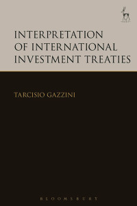 Cover image: Interpretation of International Investment Treaties 1st edition 9781849462686