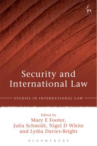 Cover image: Security and International Law 1st edition 9781849466349
