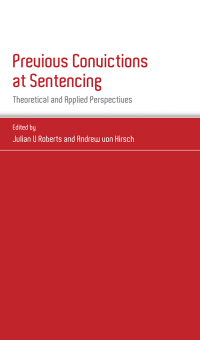 Cover image: Previous Convictions at Sentencing 1st edition 9781849466844