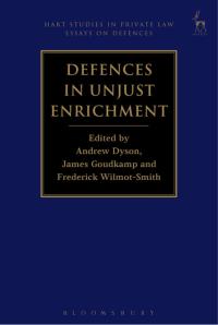 表紙画像: Defences in Unjust Enrichment 1st edition 9781509921102