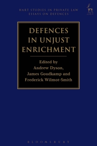 Cover image: Defences in Unjust Enrichment 1st edition 9781509921102