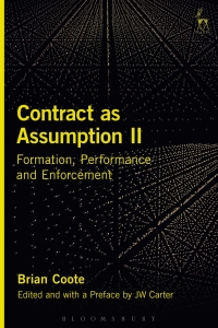صورة الغلاف: Contract as Assumption II 1st edition 9781782256687