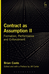 Imagen de portada: Contract as Assumption II 1st edition 9781782256687