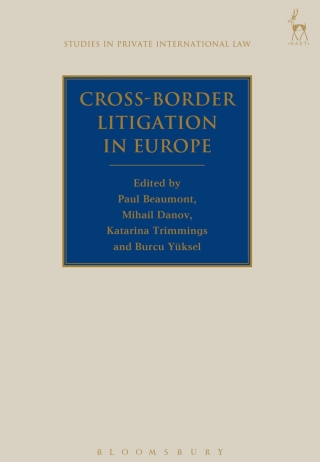 Cover image: Cross-Border Litigation in Europe 1st edition 9781509936922