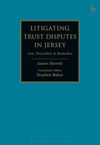 Imagen de portada: Litigating Trust Disputes in Jersey 1st edition 9781782256809