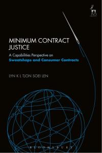 Cover image: Minimum Contract Justice 1st edition 9781782257097