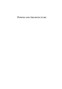 Cover image: Power and Architecture 1st edition 9781782380092