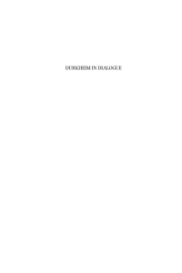 表紙画像: Durkheim in Dialogue 1st edition 9781782380214