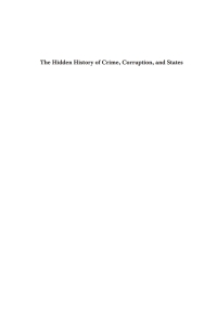 Cover image: The Hidden History of Crime, Corruption, and States 1st edition 9781782380382