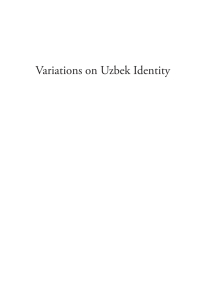 Titelbild: Variations on Uzbek Identity 1st edition 9781782382386