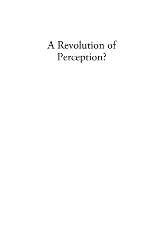 Cover image: A Revolution of Perception? 1st edition 9781782383796
