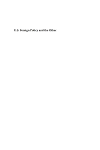 Cover image: U.S. Foreign Policy and the Other 1st edition 9781782384397