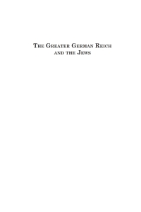 Cover image: The Greater German Reich and the Jews 1st edition 9781782384434