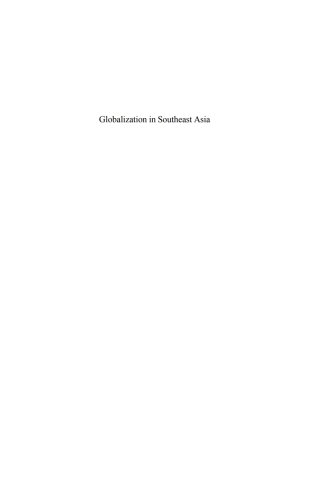 Cover image: Globalization in Southeast Asia 1st edition 9781571812568
