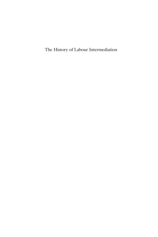 Cover image: The History of Labour Intermediation 1st edition 9781785337581