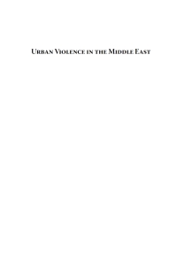 Cover image: Urban Violence in the Middle East 1st edition 9781782385837