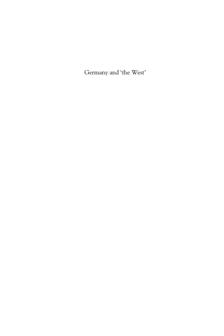 Cover image: Germany and 'The West' 1st edition 9781782385974
