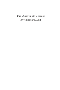 Cover image: The Culture of German Environmentalism 1st edition 9781571817976