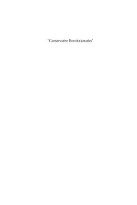 Titelbild: The 'Conservative Revolutionaries' 1st edition 9781571816672