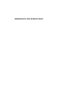 Cover image: Immigrants and Bureaucrats 1st edition 9781571819413