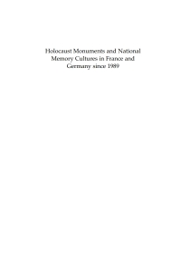 Imagen de portada: Holocaust Monuments and National Memory 1st edition 9781571819048