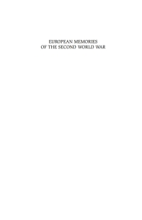 Cover image: European Memories of the Second World War 1st edition 9781571819369