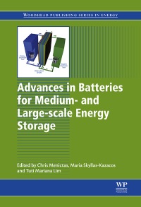 Imagen de portada: Advances in Batteries for Medium and Large-Scale Energy Storage: Types and Applications 9781782420132