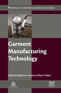 صورة الغلاف: Garment Manufacturing Technology 9781782422327