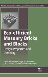 Cover image: Eco-efficient Masonry Bricks and Blocks: Design, Properties and Durability 9781782423058