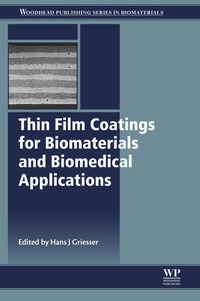 Imagen de portada: Thin Film Coatings for Biomaterials and Biomedical Applications 9781782424536