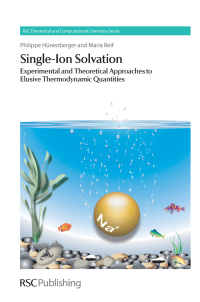 Imagen de portada: Single-Ion Solvation 1st edition 9781847551870