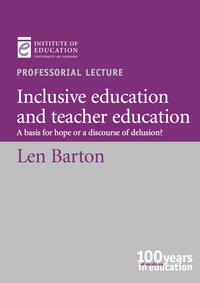 Cover image: Inclusive education and teacher education
